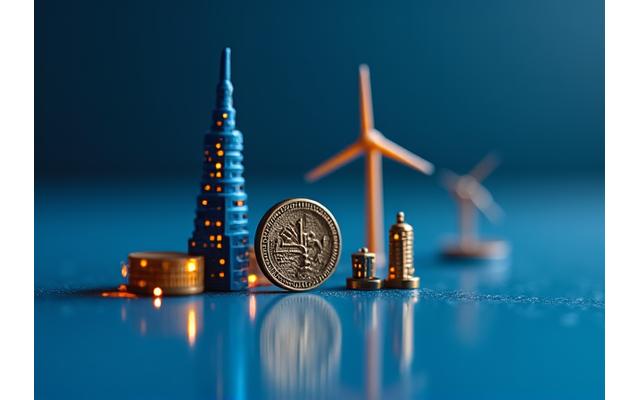 Activos no tradicionales como bienes raíces, arte o capital privado simbolizando inversiones alternativas