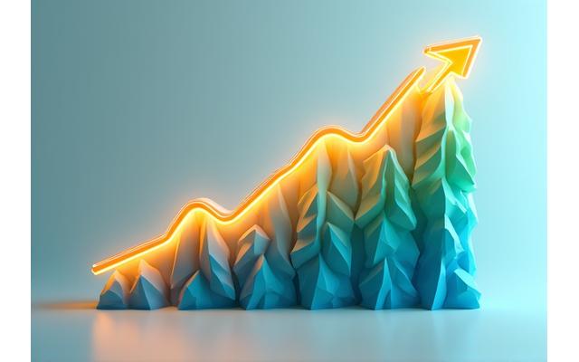 Representación de un fondo indexado siguiendo el rendimiento de un índice de mercado