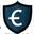 Escudo protector con símbolo de euro
