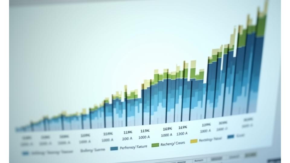 Gráfico de atribución de rendimiento mostrando contribuciones de diferentes fuentes